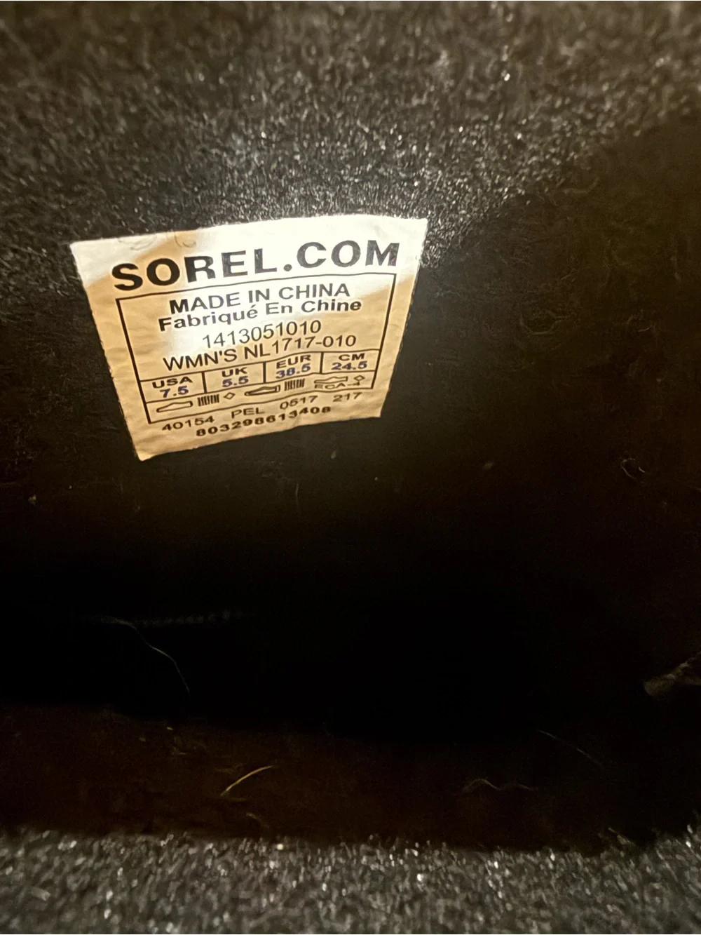 Brown Sorel Rubber Canvas Boots